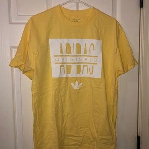yellow adidas t-shirt